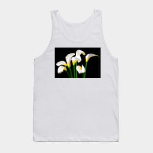 Lovely White Calla Lilies Tank Top